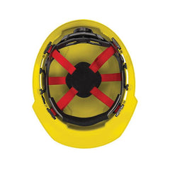 Milwaukee 48-73-1222 Yellow Front Brim Vented Hard Hat with 6pt Ratcheting Suspension - Type 1 Class C