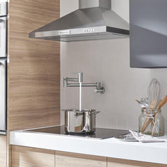American Standard 4803900.075 Studio S Wall Mount Pot Filler Kitchen Faucet Stainless Steel