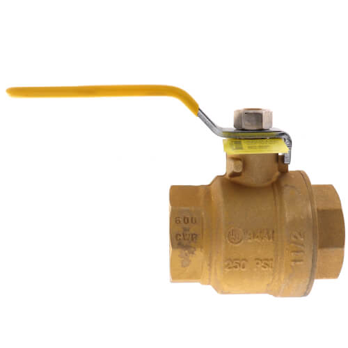 APOLLO VALVES Apollo Valves 94A10701 94A Series 1-1/2 in. Forged Brass Full Port NPT 600# Ball Valve