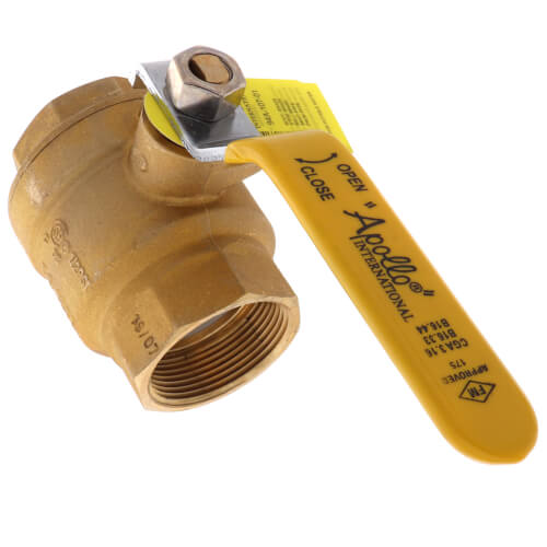APOLLO VALVES Apollo Valves 94A10701 94A Series 1-1/2 in. Forged Brass Full Port NPT 600# Ball Valve
