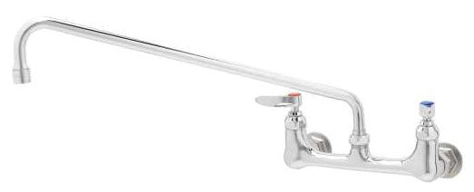 T&S BRASS T&S Brass B-0230 Pantry Faucet 2-Handle Wall Mount 8 Centers