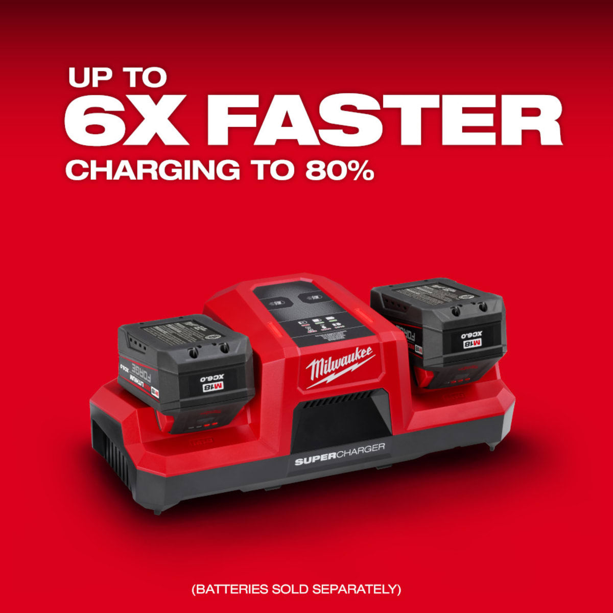 MILWAUKEE Milwaukee 48-59-1815 M18 Dual Bay Simultaneous Super Charger