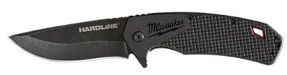 MILWAUKEE Milwaukee 48-22-1999 HARDLINE Smooth Recurve Drop Point Blade Pocket Knife