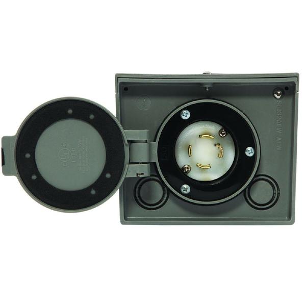GENERAC Generac 6340 Non-Metallic Generator Power Inlet Box for Portable Generators, 30A