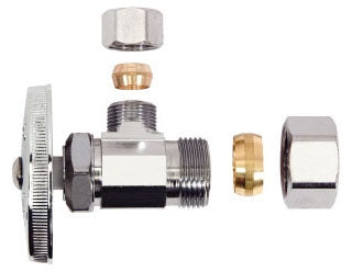BRASSCRAFT BrassCraft OCR19X R Water Supply Stop Valve 1/2 x 3/8 Compression x Compression