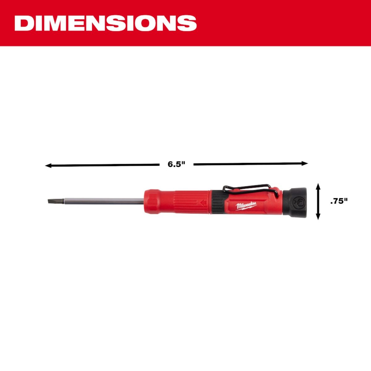 MILWAUKEE Milwaukee 48-22-2932 4-in-1 Pocket Precision Multi-Bit Screwdriver