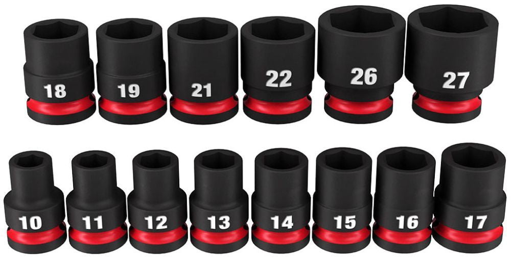 MILWAUKEE Milwaukee Tool 49-66-7013 | 14PC 1/2 DR MM STD IMP SCKT SET