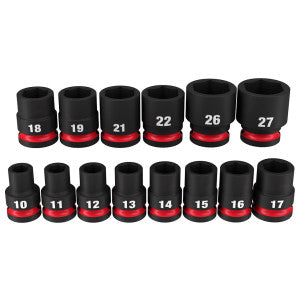 MILWAUKEE Milwaukee Tool 49-66-7013 | 14PC 1/2 DR MM STD IMP SCKT SET