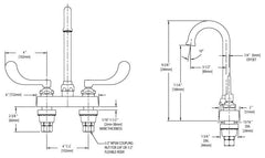 Chicago Faucets 895-317FCABCP Lavatory Faucet 1.5 GPM (2-Handle Deck Mount) Replacement MPN