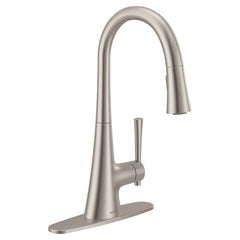 MOEN Moen 9126SRS Kurv Single Handle Pull Down Kitchen Faucet in Spot Resist Stainless
