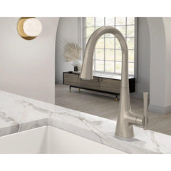 MOEN Moen 9126SRS Kurv Single Handle Pull Down Kitchen Faucet in Spot Resist Stainless