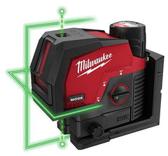 Milwaukee 362220 Green Cross Line & Plumb Points Laser