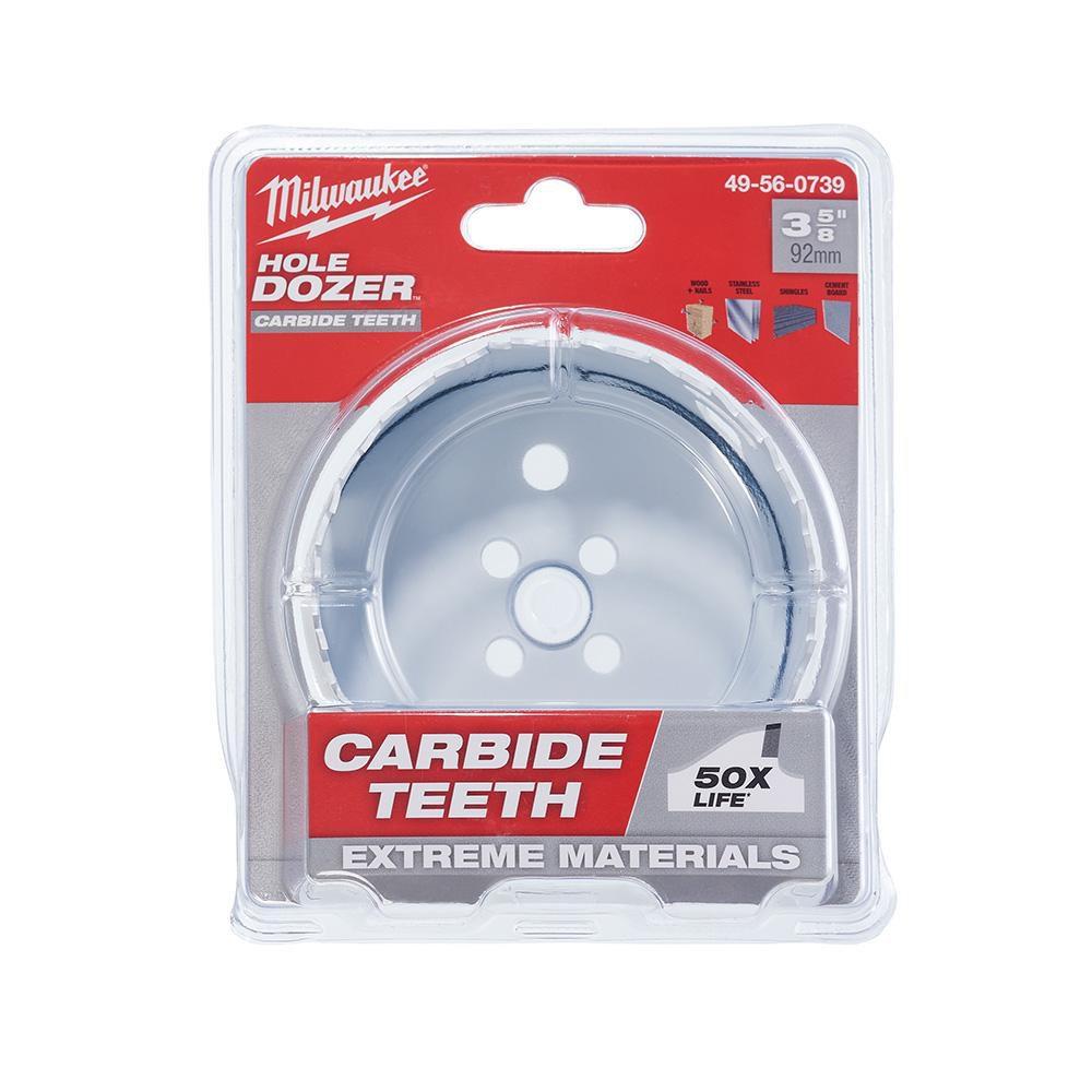 MILWAUKEE Milwaukee 49-56-0739 3-5/8 Hole Dozer with Carbide Teeth