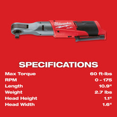 Milwaukee 2558-20 M12 Ratchet