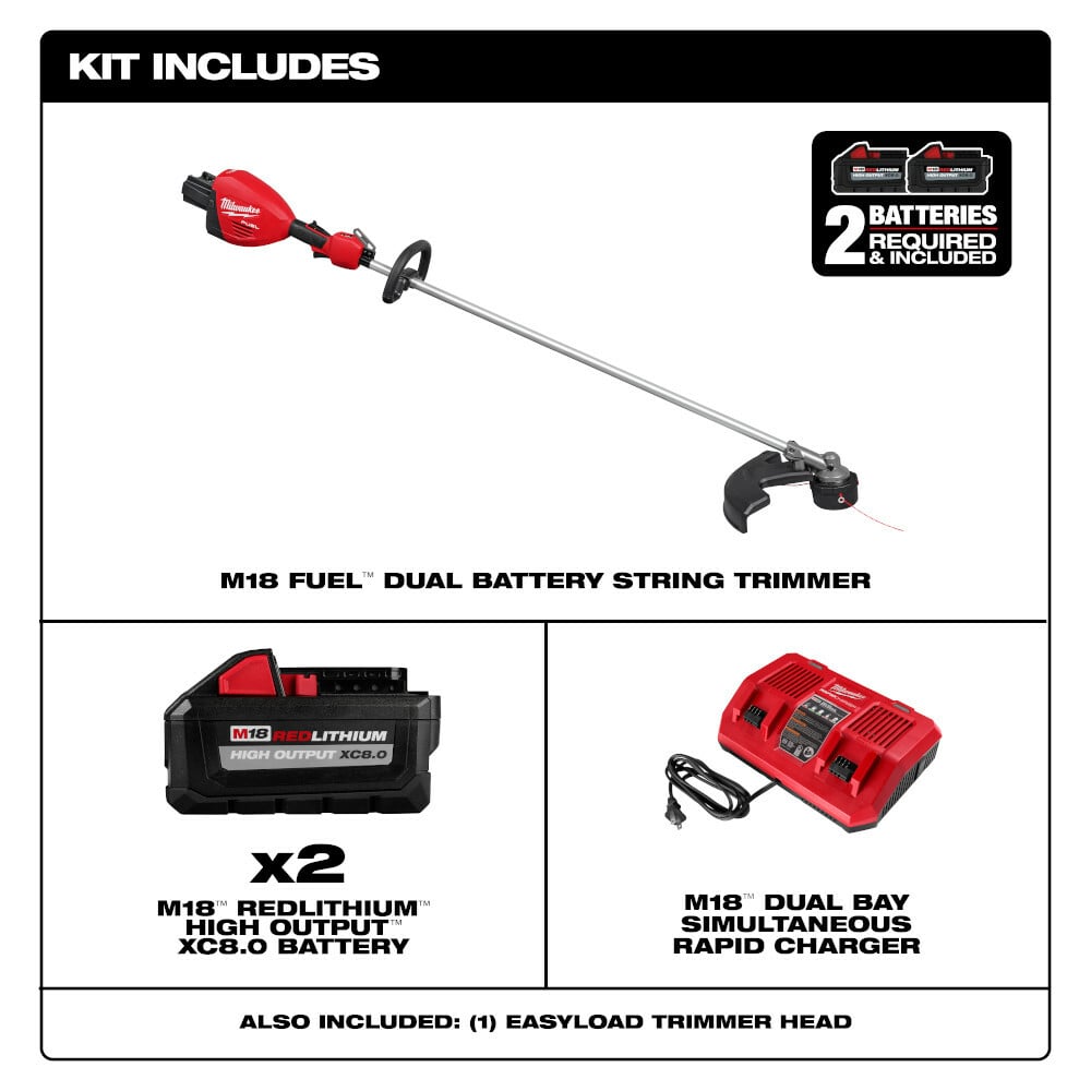 MILWAUKEE Milwaukee 3006-22 M18 FUEL 17 Dual Battery String Trimmer Kit