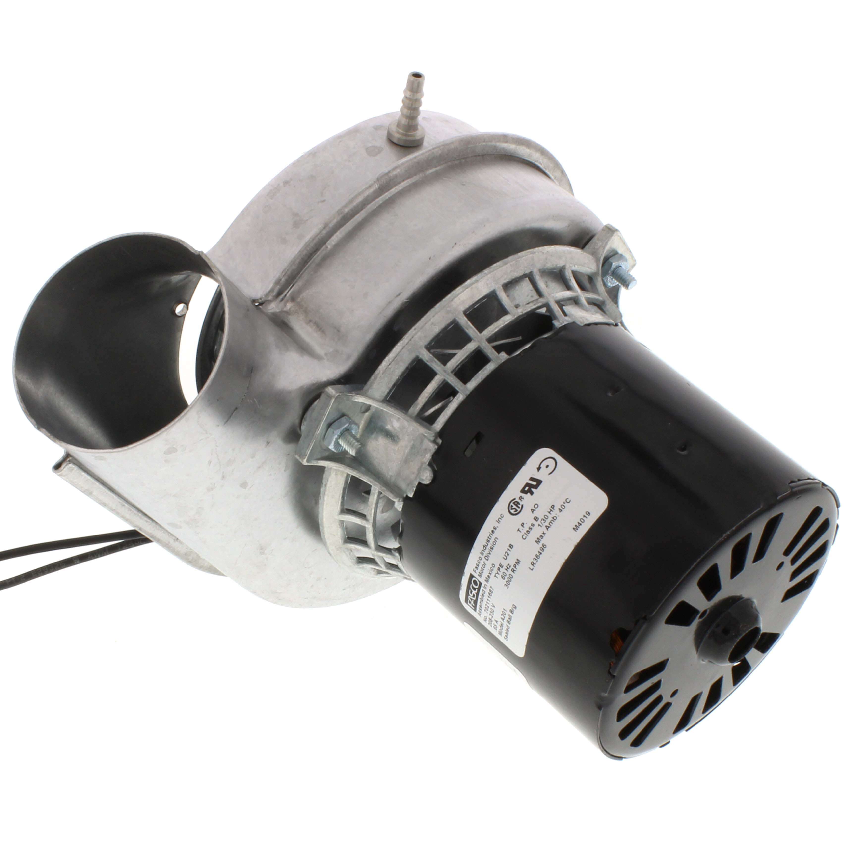 GENTEQ MOTORS Fasco A201 1-Speed 3000 RPM 1/30 HP Lennox Draft Inducer Motor (208/230V)