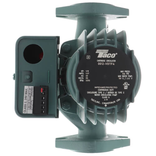 TACO Taco 0012-VDTF4 0012 Variable Speed Delta-T Cast Iron Circulator Pump 1/8 HP