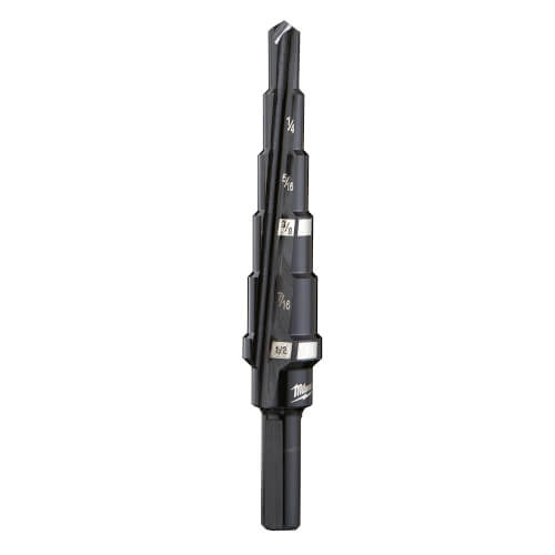 MILWAUKEE Milwaukee 48-89-9202 Step Drill Bit, 3/16 In. - 1/2 In.