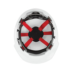 Milwaukee 48-73-1220 White Front Brim Vented Hard Hat With 6pt Ratcheting Suspension - Type 1, Class C