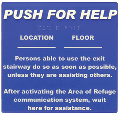TALKAPHONE ETP-SIGN-PFH SIGNS AND SIGN HOLDERS