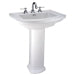 MANSFIELD Mansfield 329010040 Barrett Vitreous China Pedestal 8-3/4 x 26-5/16 in REPLACEMENT MPN