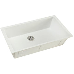 ELKAY Elkay ELXRUP3620RT0 Quartz Luxe 35-7/8 x 19 x 9 Single Bowl Undermount Kitchen Sink with Perfect Drain, Ricotta