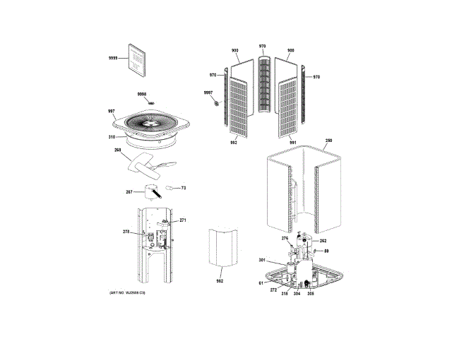 GENERAL ELECTRIC 15Z67 AIR CLEANER REPLACEMENT PARTS