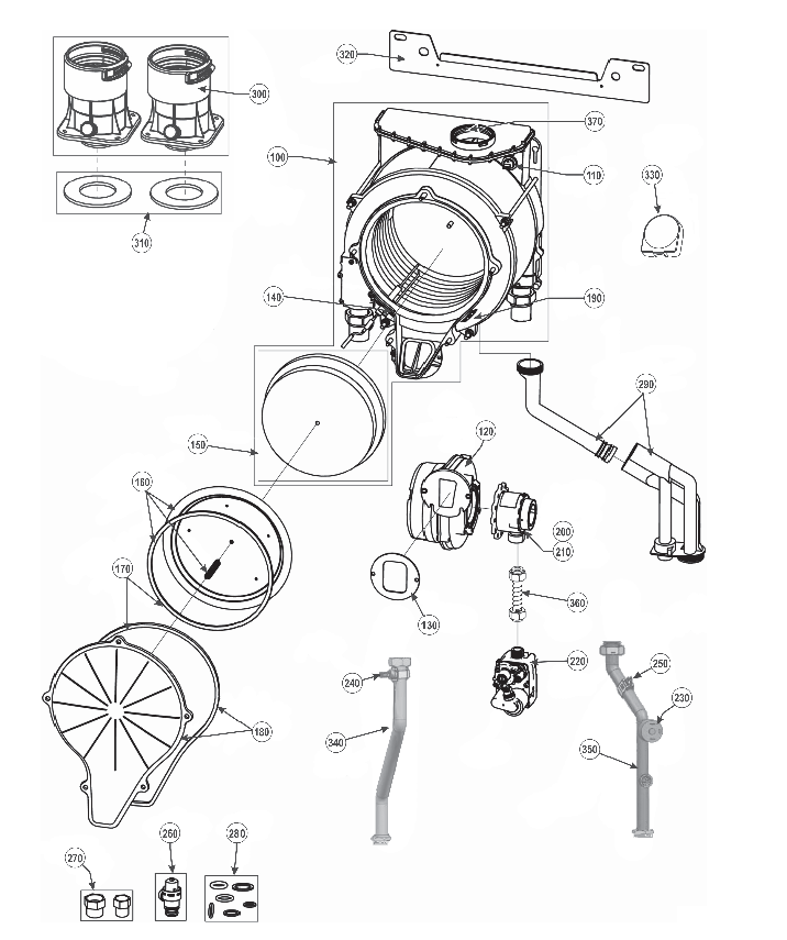 WEIL MCLAIN 640-000-021 BLOWER HOUSING & ASSEMBLIES
