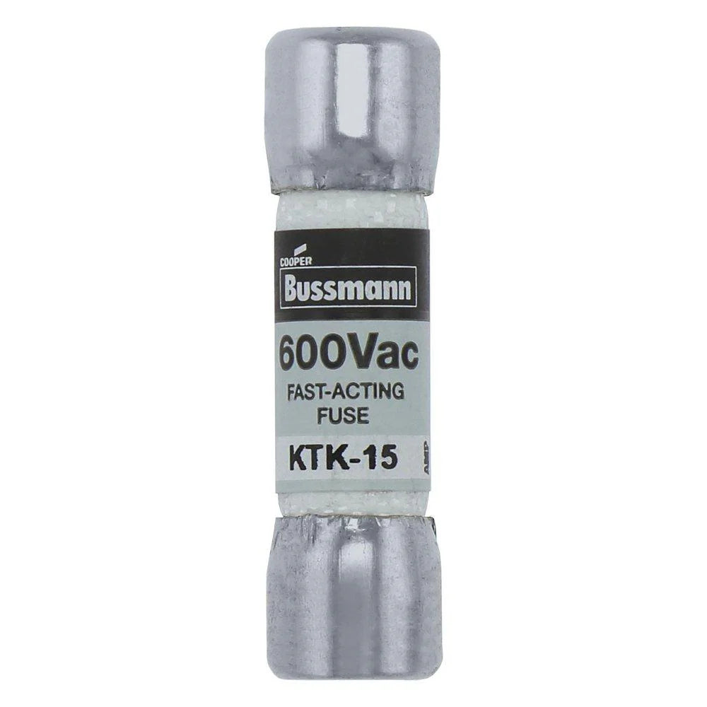 EATON Bussmann KTK-15 FUSE 15A 600VAC 100000A SUPPLEMENTAL
