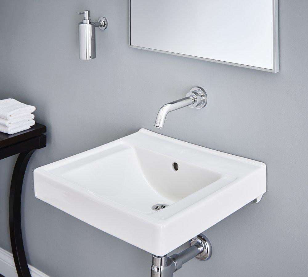 AMERICAN STANDARD American Standard 9024000EC.020 Decorum 20 x 18-1/4 in. Rectangular Wall Mount Bathroom Sink