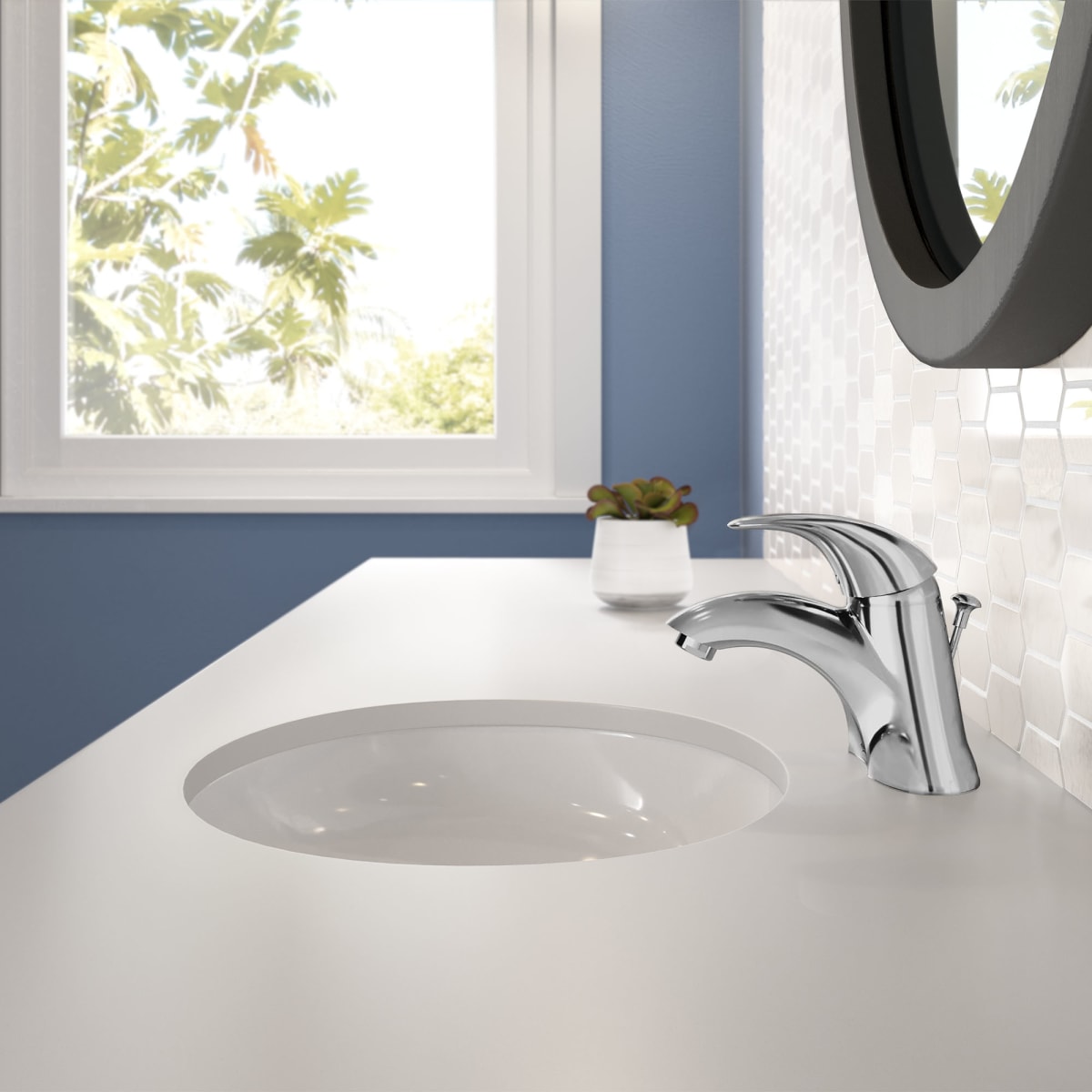AMERICAN STANDARD American Standard 7385007.002 Reliant 3 4 Centerset Single-Handle Bathroom Faucet 1.2 gpm/4.5 L/min With Lever Handle in Chrome