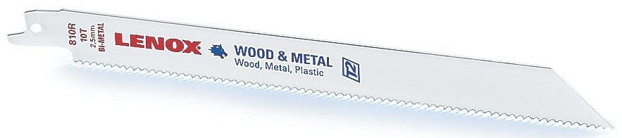 LENOX Lenox 22753OSB810R Reciprocating Saw Blade 8 In 10T