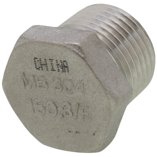 MERIT BRASS Merit Brass K417H-06 Hex Head Pipe Plug, 3/8 in Nominal, MNPT End Style, 150 lb