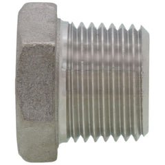 Merit Brass K417H-06 Hex Head Pipe Plug, 3/8 in Nominal, MNPT End Style, 150 lb