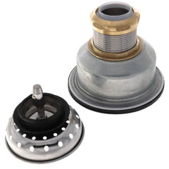 Oatey 15BN 15 Series Snap-N-Tite Locking Cup Sink Basket Strainer with Brass Nut