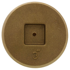 Oatey 42743 3 Brass Cleanout Plug with Recessed Head