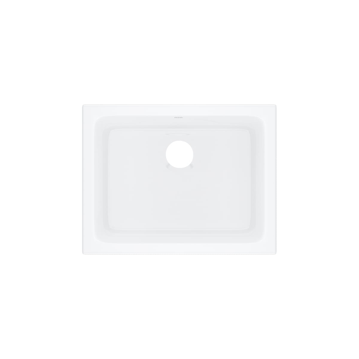 ROHL ROHL 6347-00 Lombardia 24 x 18-1/2 in. No Hole Fireclay Single Bowl Undermount Kitchen Sink in White