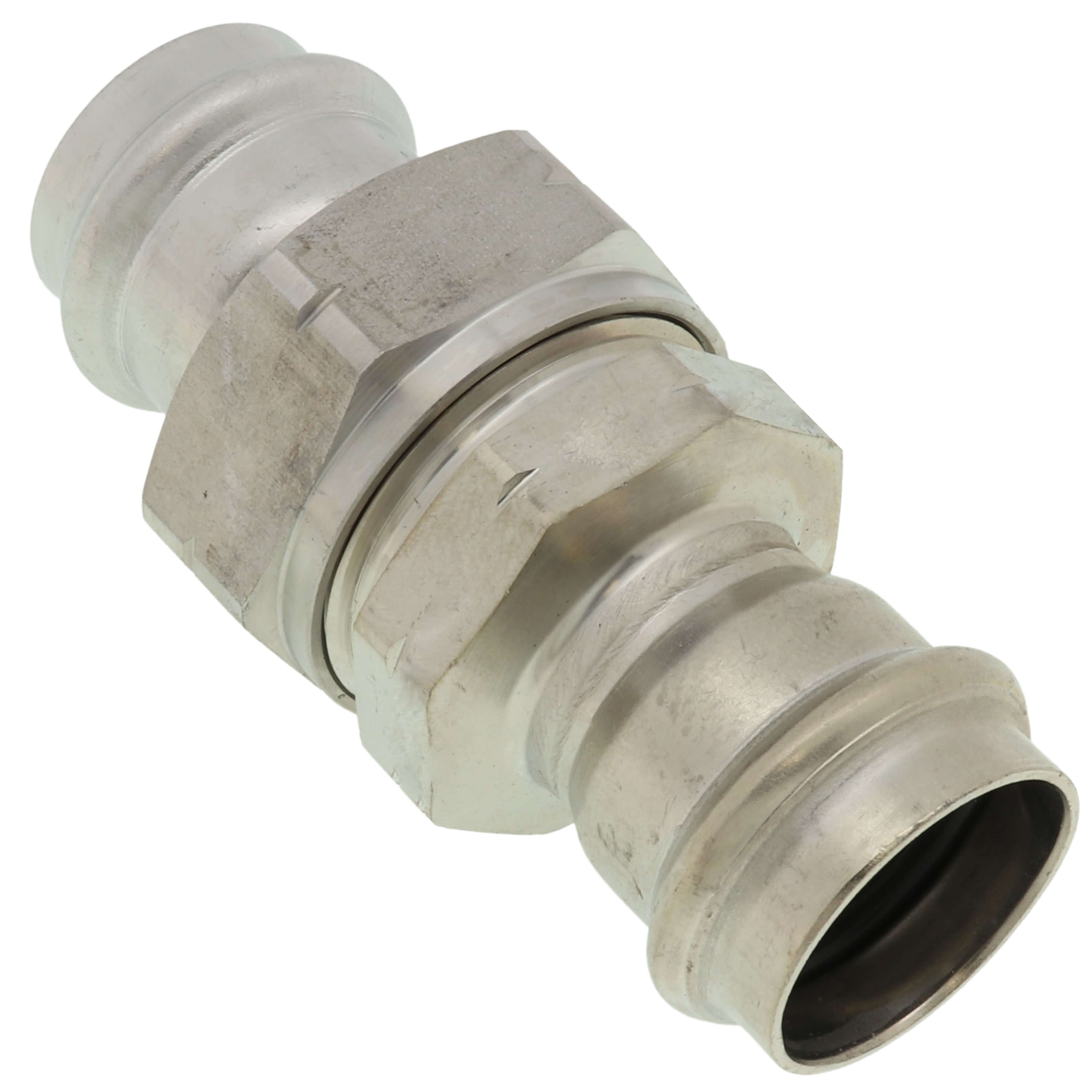 VIEGA Viega 86017 1 ProPress 304 Stainless Union w/ FKM Seal (P x P)