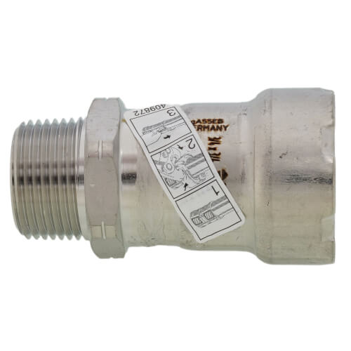 VIEGA Viega 95240 3/4 x 3/4 - (P-MPT) - Male Adapter MegaPress 304 FKM