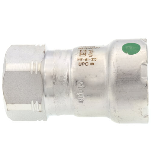 VIEGA Viega 90265 3/4 MegaPress 316 Stainless Steel Female Adapter (Press x Female)