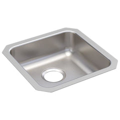 ELKAY Elkay ELUHAD141455 Lustertone Classic Stainless Steel 16-1/2 x 16-1/2 No-Hole Undermount Sink