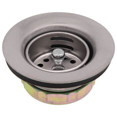ELKAY Elkay D5018A Stainless Steel Drain with Removable Basket Strainer and Rubber Stopper