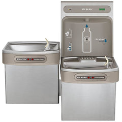 ELKAY Elkay LZOOTL8WSSK ezH2O Bottle Filling Station with Bi-Level ADA Cooler Dual Hands Free Activation Refrigerated Stainless