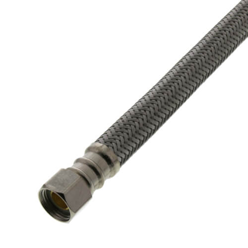 FLUIDMASTER Fluidmaster PRO1T16CS Pro Series 3/8 in x 7/8 in x 16 in Braided Stainless Toilet Flexible Water Connector