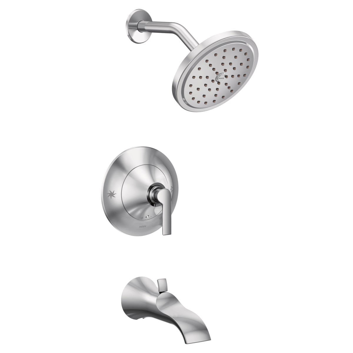 MOEN Moen TS2203 Doux One Handle Single Function Bathtub & Shower Faucet in Polished Chrome (Trim Only)