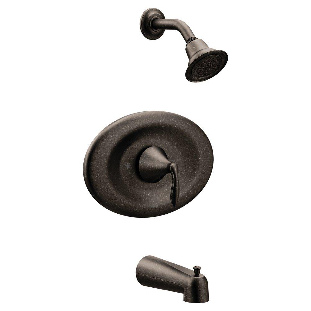 MOEN Moen T2137EPORB Eva One Handle Single Function Bathtub & Shower Faucet in Oil Rubbed Bronze (Trim Only)
