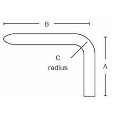 Sioux Chief 608-L348 ELL R-IN-R 3-1/2 X 8L 3/4MS STUB