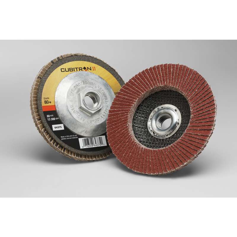 3M 3M 7100105004 Cubitron II Flap Disc 80+ (4 1/2 in Dia Disc)