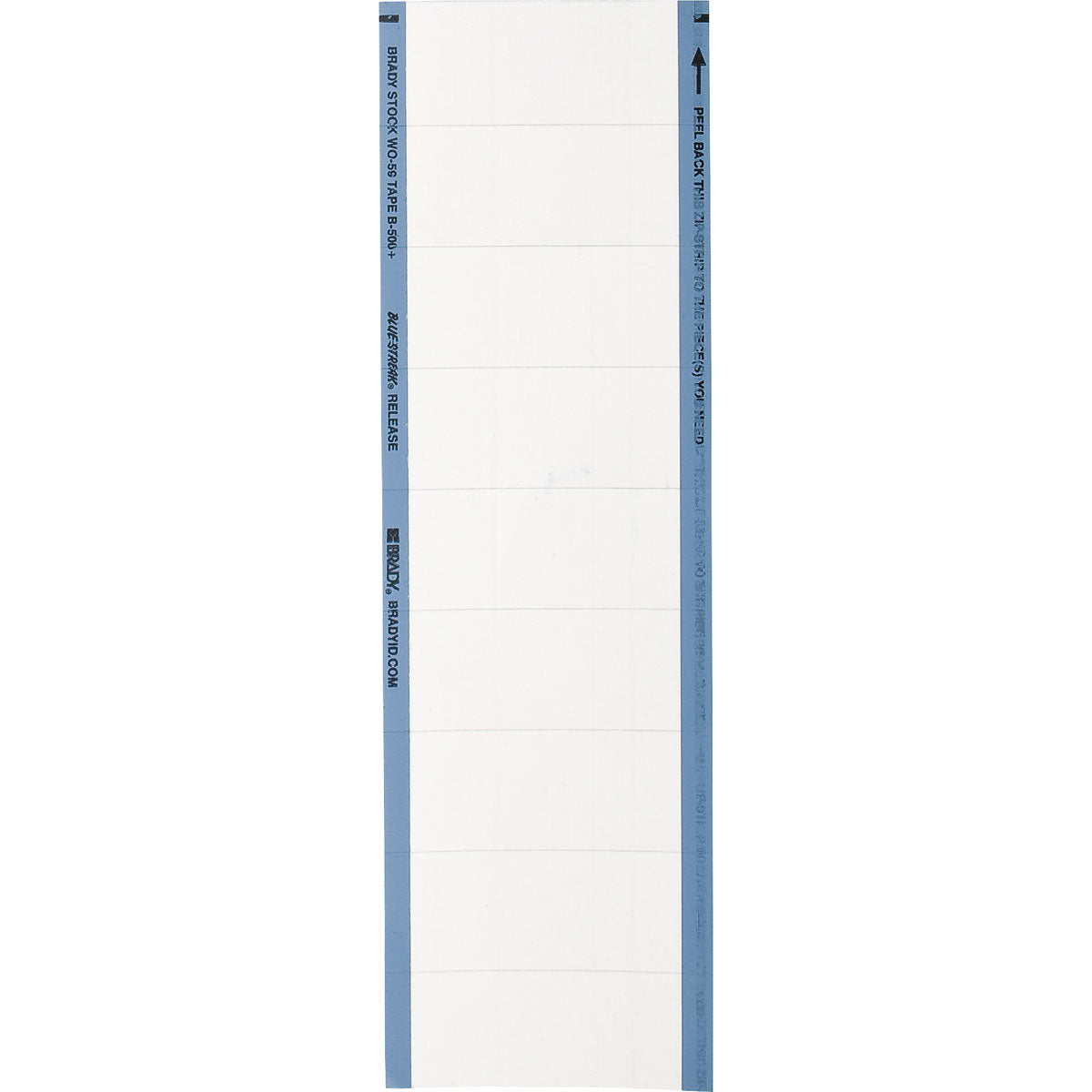 BRADY Brady WO-59 Rectangular Self-Adhesive Write-On Label 2-1/4 in B-500 Vinyl Coated Fabric
