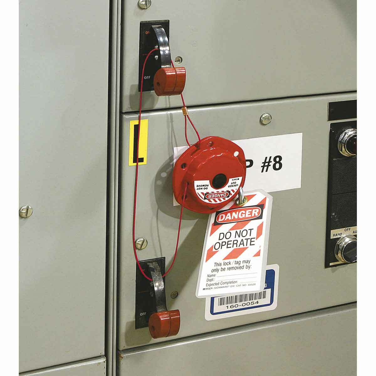 BRADY Brady 50940 Mini Cable Lockout 1/16 in Diameter x 8 ft L